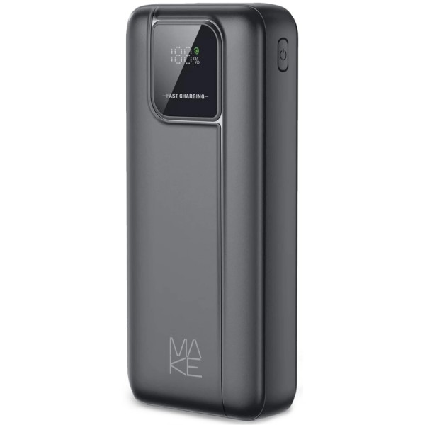 Фото - Батарея мобільна MAKE 20000mAh 22.5W Basic Black (MPB-208BK)