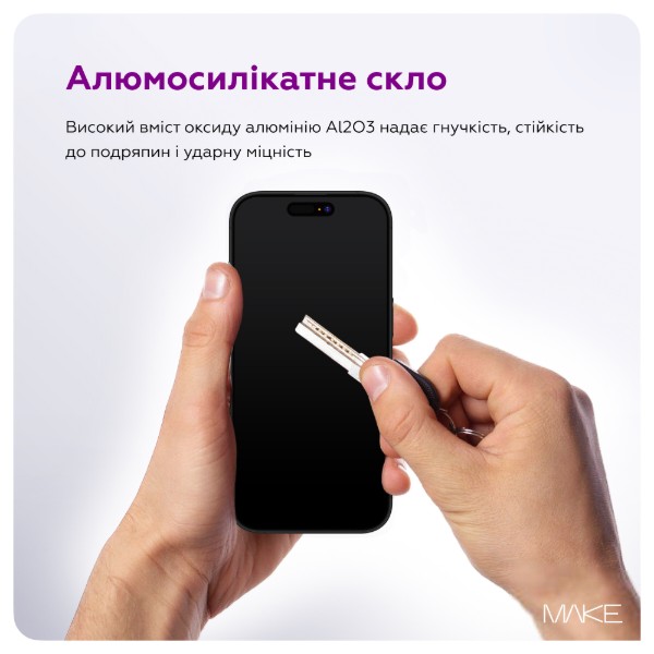 Фото - Защитное стекло для смартфона MAKE Pro Apple iPhone 18 Pro/17 Pro (MGP-AI18P)