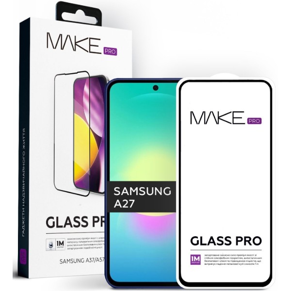 Фото - Защитное стекло для смартфона MAKE Pro for Samsung A27 (MGP-SA27) Фото - Защитное стекло для смартфона MAKE Pro for Samsung A27 (MGP-SA27)