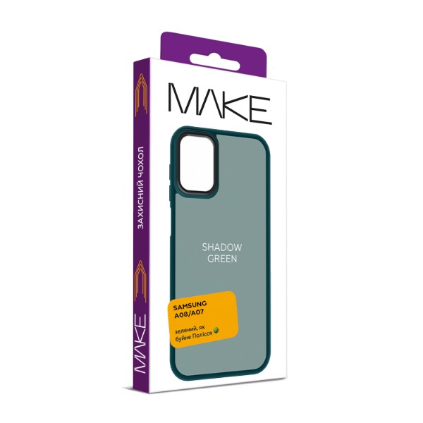 Фото - Чехол для смартфона MAKE Shadow for Samsung Galaxy A08/A07, Green (MCSD-SA08/SA07GN)