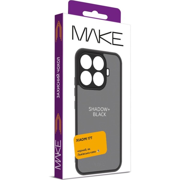 Фото - Чохол для смартфону MAKE Shadow+ for Xiaomi 17T, Black (MCSD-X17TBK)