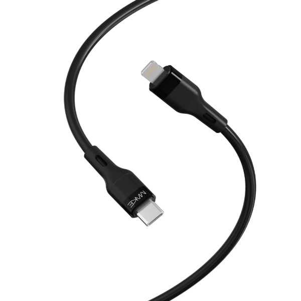 Фото - Кабель MAKE Type-C to Lightning 30W 1м Silicone Black (MCB-LS1BK)