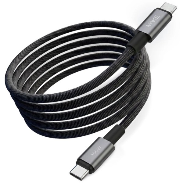 Фото - Кабель MAKE Type-C to Type-C PD 100W 2м Urban Pro Gray (MCB-CU2GR)