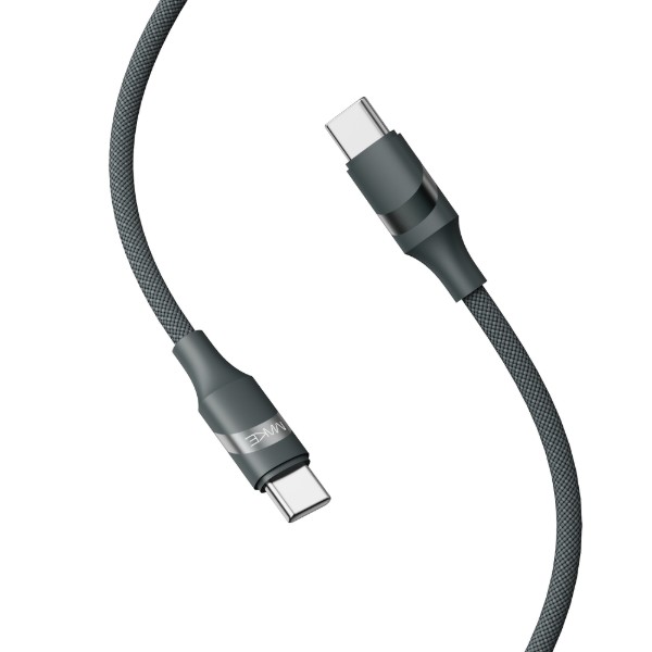 Фото - Кабель MAKE Type-C to Type-C PD 60W 1м Braid Black (MCB-CB2BK)