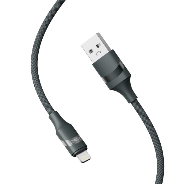 Фото - Кабель MAKE USB to Lightning 2.4A 1м Braid Black (MCB-LB1BK)