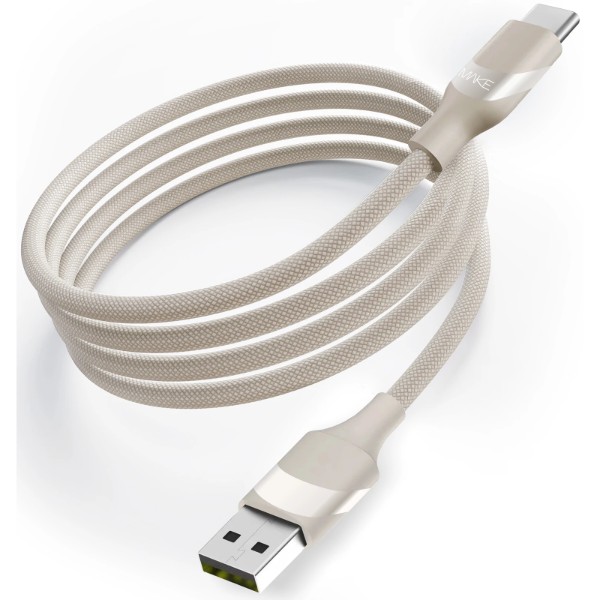 Фото - Кабель MAKE USB to Type-C 3A 1м Braid Beige (MCB-CB1BG)