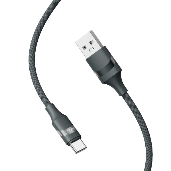 Фото - Кабель MAKE USB to Type-C 3A 1м Braid Black (MCB-CB1BK)