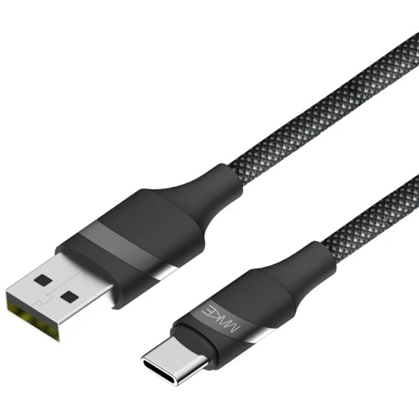 Фото - Кабель MAKE USB to Type-C 3A 1м Braid Black (MCB-CB1BK)