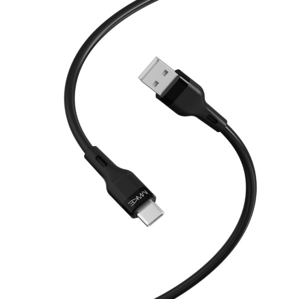 Фото - Кабель MAKE USB to Type-C 3A 1м Silicone Black (MCB-CS1BK)