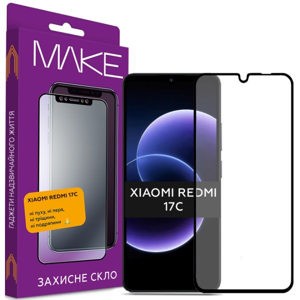 Фото - Захисне скло для смартфону MAKE Xiaomi Redmi 17C (MGF-XR17C)