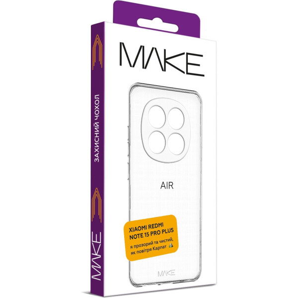 Фото - Чохол для смартфону MAKE Air for Xiaomi Redmi Note 15 Pro+ (MCA-XRN15PP)