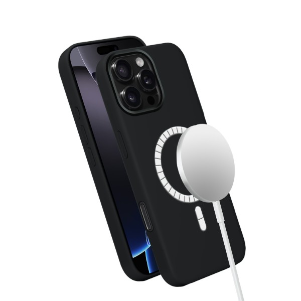 Фото - Чохол для смартфону MAKE for Apple iPhone 16 Pro Max Silicone Solo Black (MCSO-AI16PMBK)