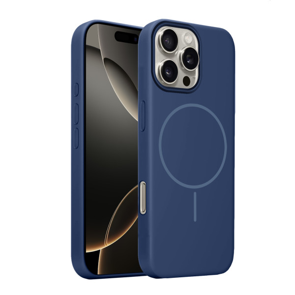Фото - Чехол для смартфона MAKE for Apple iPhone 16 Pro Max Silicone Solo Navy Blue (MCSO-AI16PMNV)