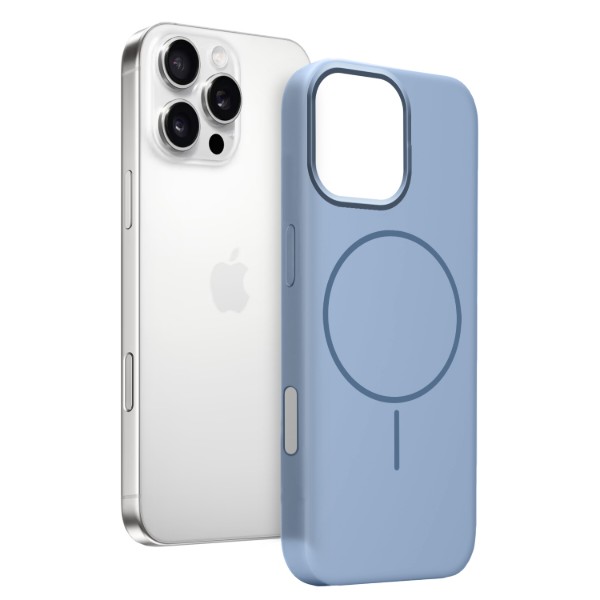 Фото - Чохол для смартфону MAKE for Apple iPhone 16 Pro Max Silicone Solo Sky Blue (MCSO-AI16PMSB)