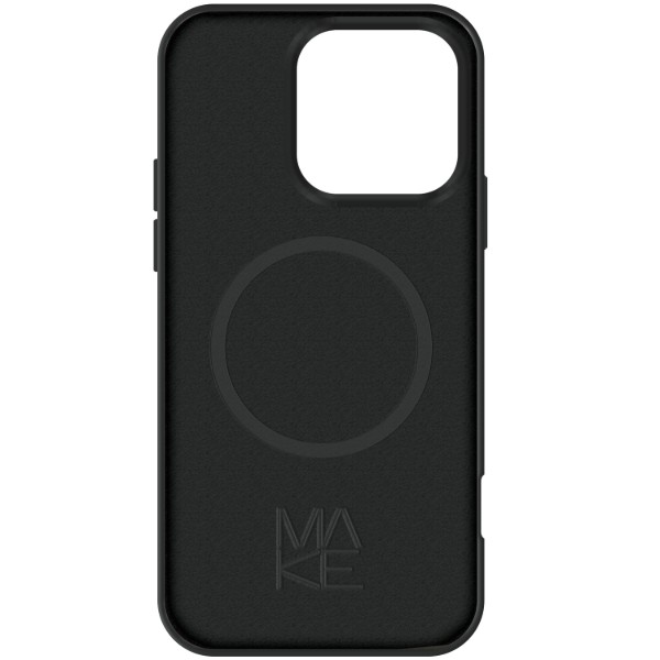 Фото - Чохол для смартфону MAKE for Apple iPhone 16 Pro Silicone Solo Black (MCSO-AI16PBK)