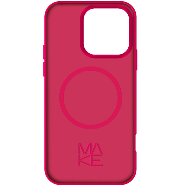 Фото - Чохол для смартфону MAKE for Apple iPhone 16 Pro Silicone Solo Fuchsia (MCSO-AI16PFC)