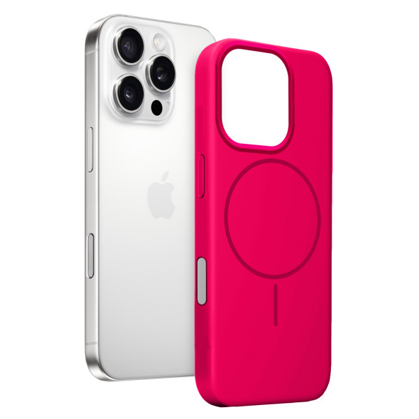 Фото - Чохол для смартфону MAKE for Apple iPhone 16 Pro Silicone Solo Fuchsia (MCSO-AI16PFC)