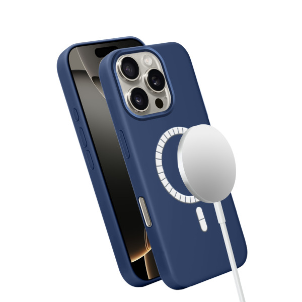 Фото - Чехол для смартфона MAKE for Apple iPhone 16 Pro Silicone Solo Navy Blue (MCSO-AI16PNV)