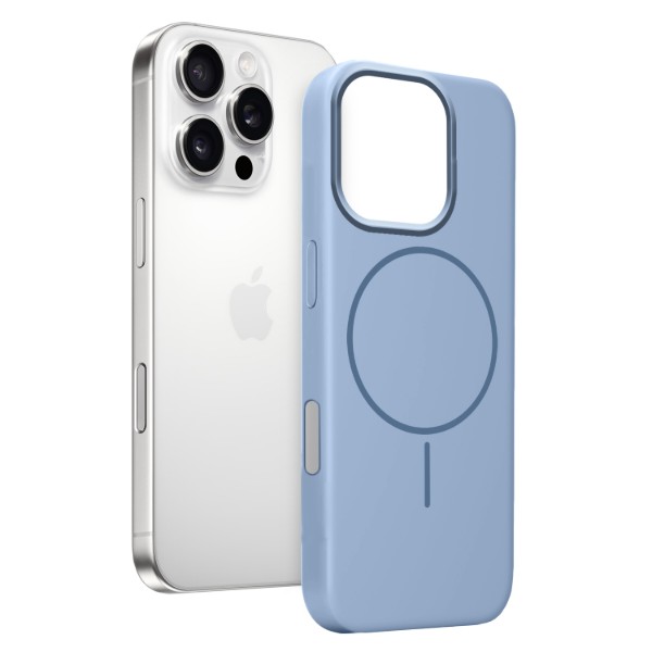 Фото - Чохол для смартфону MAKE for Apple iPhone 16 Pro Silicone Solo Sky Blue (MCSO-AI16PSB)