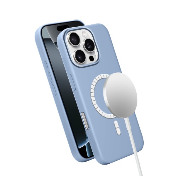 Фото - Чохол для смартфону MAKE for Apple iPhone 16 Pro Silicone Solo Sky Blue (MCSO-AI16PSB)