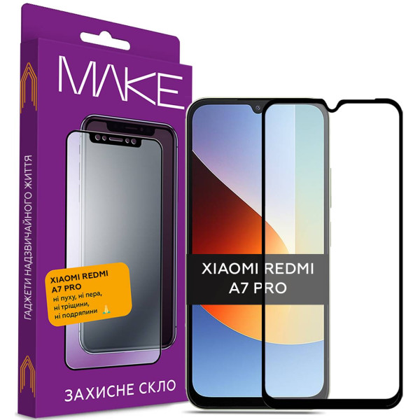 Фото - Захисне скло для смартфону MAKE For Xiaomi Redmi A7 Pro (MGF-XRA7P)