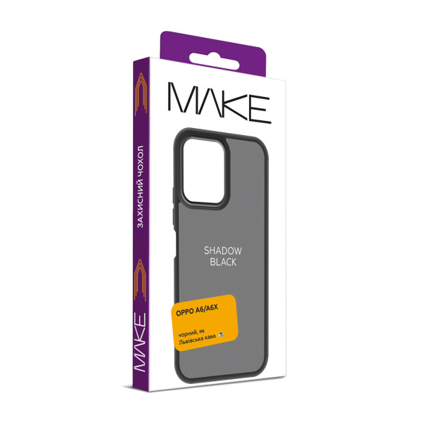 Фото - Чохол для смартфону MAKE Shadow for Oppo A6/A6X, Black (MCSD-OA6/A6XBK)