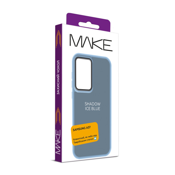Фото - Чехол для смартфона MAKE Shadow for Samsung A37, Ice Blue (MCSD-SA37SB)
