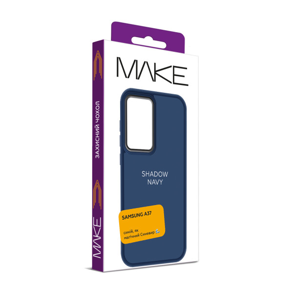 Фото - Чехол для смартфона MAKE Shadow for Samsung A37, Navy (MCSD-SA37BL)