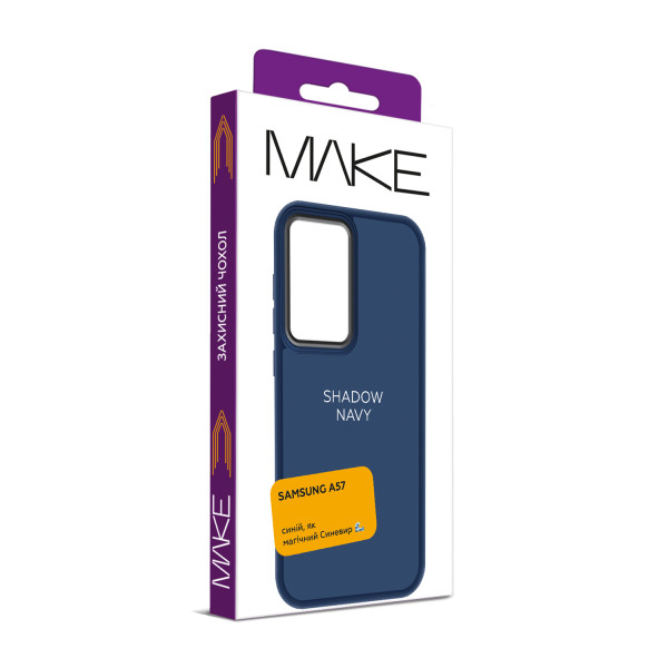 Фото - Чохол для смартфону MAKE Shadow for Samsung A57, Navy (MCSD-SA57BL)