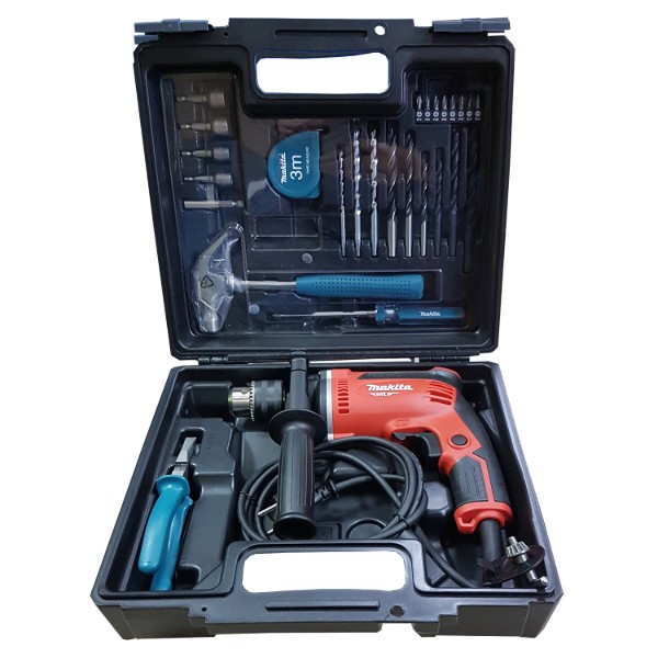 Фото - Ударний дриль Makita M8103KX2 + комплект ручного інструменту