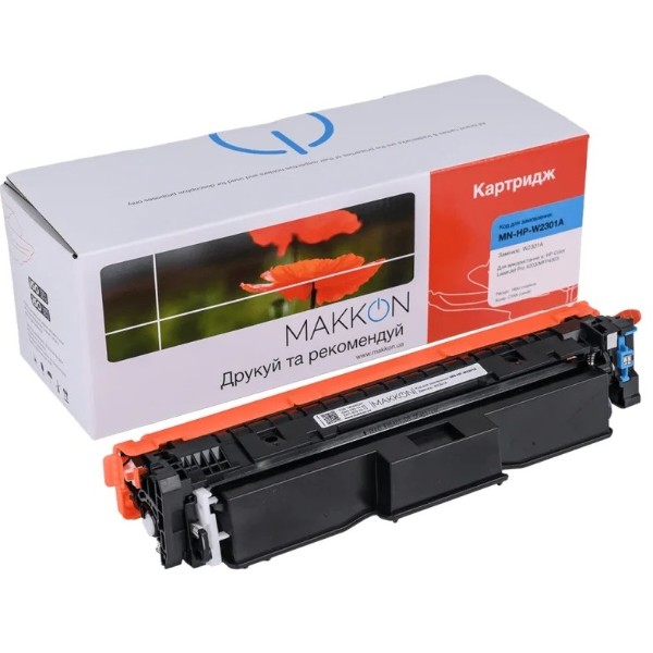 Фото - Картридж-тонер Makkon HP W2301A (230A) для CLJ Pro 4203/4303 cyan (MN-HP-W2301A)