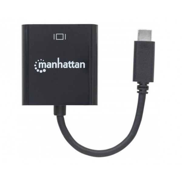 Фото - Перехідник Manhattan USB 3.1 Type-C - VGA (F) Black (151771)