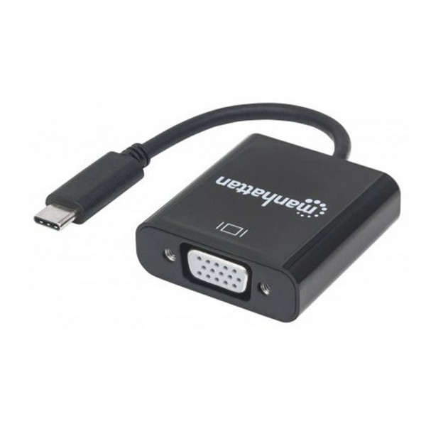 Фото - Перехідник Manhattan USB 3.1 Type-C - VGA (F) Black (151771)