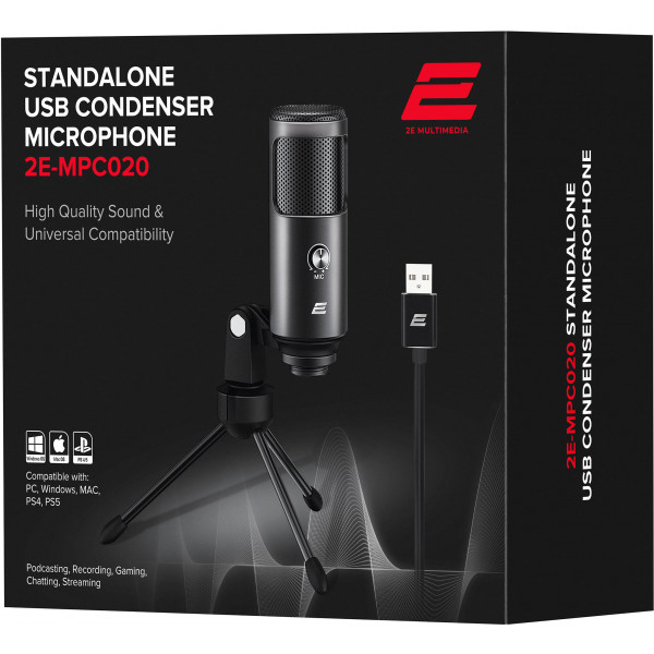 Фото - Мікрофон вокальний провідний 2E с триподом Maono AU-903 Streaming KIT USB (2E-MPC020)