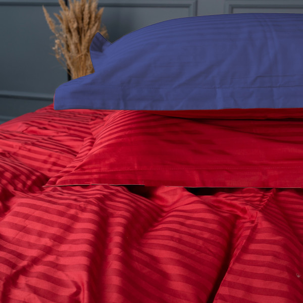 Фото - Комплект постільної білизни дитячий MirSon Satin Stripe 30-0018 + 30-0019 Mardin 110х140 (2200005247358)