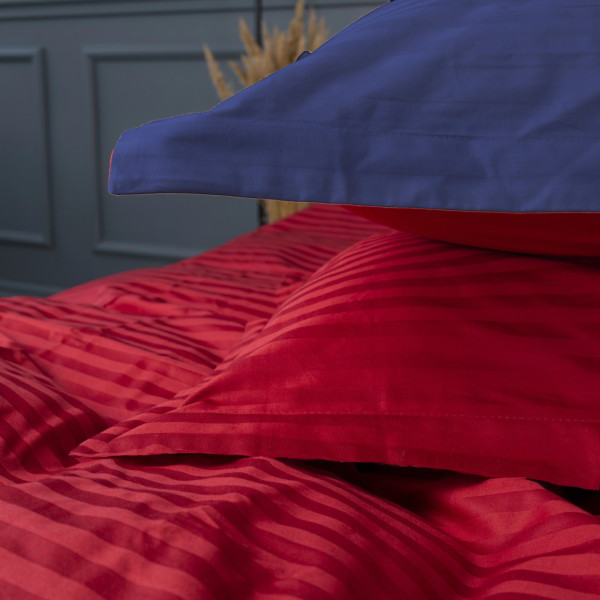 Фото - Комплект постільної білизни дитячий MirSon Satin Stripe 30-0018 + 30-0019 Mardin 110х140 (2200005247358)