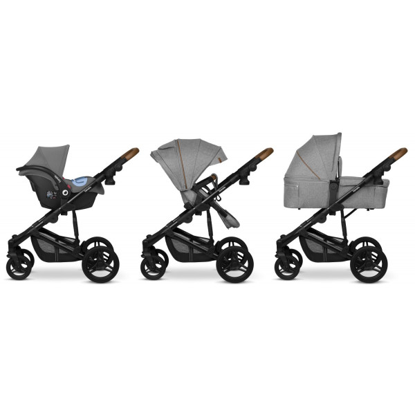 Фото - Коляска універсальна 3 в 1 Lionelo Mari Tour Grey Stone