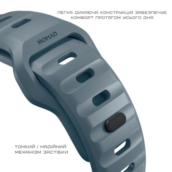 Фото - Ремінець для смарт-годинника Nomad Sport Band Marine Blue 46mm/49mm (NM01133285)