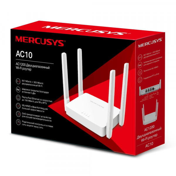 Фото - Маршрутизатор інтернет WiFi5 Mercusys AC10