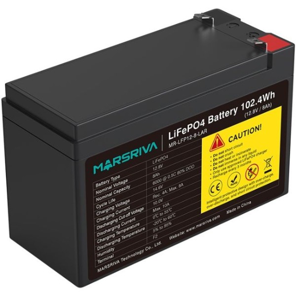 Фото - Аккумулятор для ИБП Marsriva 12.8V (MR-LFP12-8-LAR)