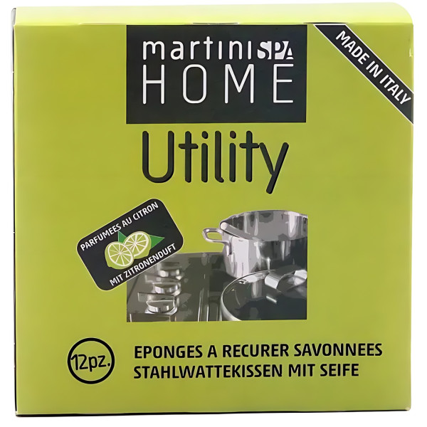 Фото - Губка для мытья посуды металлическая MARTINI SPA HOME Soapy Steel Wool Scourers (0204B00)