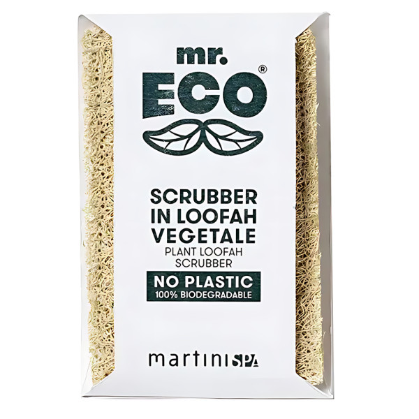 Фото - Губка для мытья посуды целлюлозная MARTINI SPA Mr. Eco SPA Plant Loofan Scrubber (7224MRE)
