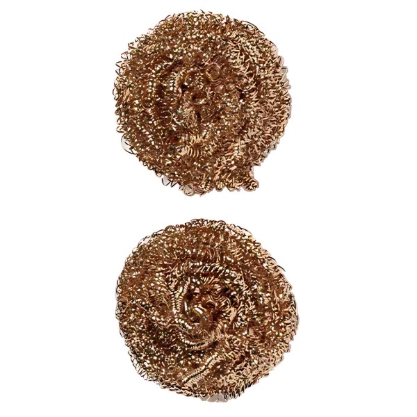 Фото - Губка для мытья посуды металлическая MARTINI SPA Mr.Eco 2 Spirals Antibacterial Copper (7226MRE)