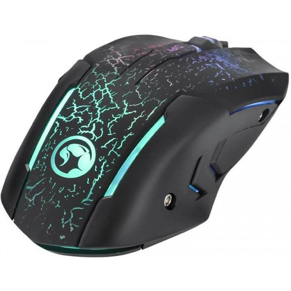 Фото - Миша дротова ігрова Marvo M207 7 colors-LED Black