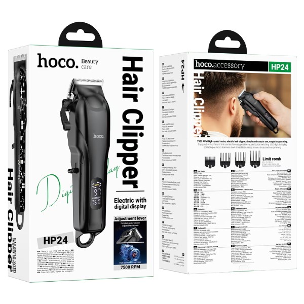 Фото - Машинка для стрижки волос HOCO HP24 Black (6942007653916)
