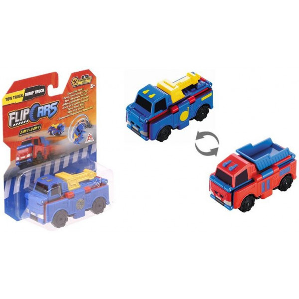 Фото - Машинка-трансформер Flip Cars 2 в 1 Кран і Самоскид (EU463875-01)
