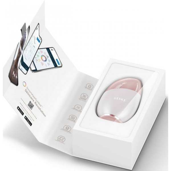Фото - Масажер для обличчя GESKE Cool & Warm Eye and Face Massager 7 в 1 пудровий (GK000700SL01)