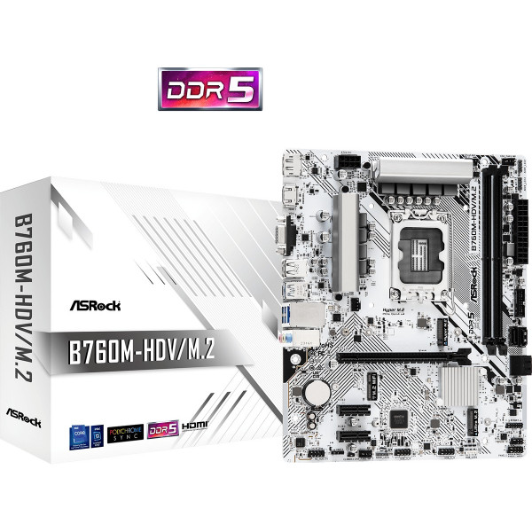 Фото - Материнська плата ASRock B760M-HDV/M.2