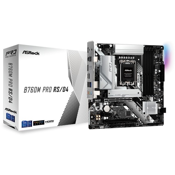 Фото - Материнська плата ASRock B760M PRO RS/D4
