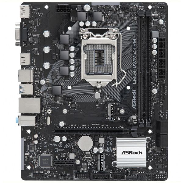 Фото - Материнская плата ASRock CML-HDV/M.2 TPM R2.0